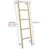 Bunk Bed Ladder 45" / 50" / 55" / 59", RV Car Boat Loft Step Ladder, Metal Adjustable Twin Bed Bunk Ladder for Home/Dorm/Appartments, Load 150kg / 330lbs, Gold, 116cm / 45inch view 2