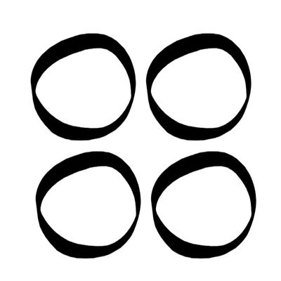 4 Vacuum Cleaner Belts Replacement for Simplicity 5, 6, 7, and 8000 Series Symetry