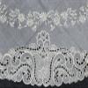 70" Round Embroidery Organza Napkins White Wedding Bridal Party Tablecloth view 3