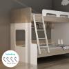HWLL Bunk Bed Ladder, RV Car Boat Loft Step Ladder, Metal Adjustable Twin Bed Bunk Ladder for Home/Dorm/Appartments, Load 150 kg / 330 lbs, White, 140cm/55 inch view 2