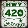 SMART BLONDE HWY 420 Georgia Novelty Metal Parking Sign P-3265 view 1