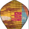 Aloha Sunset Novelty Metal Surfboard Sign SB-308