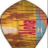 Aloha Sunset Novelty Metal Surfboard Sign SB-308 view 1