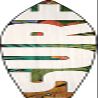 White Surf Novelty Metal Surfboard Sign SB-349