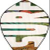 White Surf Novelty Metal Surfboard Sign SB-349