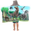 Jurassic World Kids Super Soft Bath/Pool/Beach Soft Cotton Terry Hooded Towel Wrap, 24 in x 50 in, (Officially Licensed Product) By Franco view 3