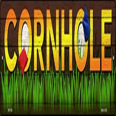 Cornhole Novelty Mini Metal Street Sign MK-1544