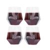 EcoQuality EcoQualityEcoQuality 12 oz Diamond Shaped Stemless Clear Plastic Wine Glass, Unbreakable Elegant and Reusable Cocktail Glass Ideal for Indoor or Outdoor Parties and Events (18) view 1