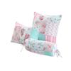 3-Piece Dcor Throw Pillows Set, Square Rectangle Bolster, Spring Blossom Floral Pink Garden view 2