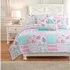 3-Piece Dcor Throw Pillows Set, Square Rectangle Bolster, Spring Blossom Floral Pink Garden view 4