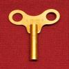 Galapagoz Clock Winding Key Fits Antique Vintage Clocks Brass New 3.75 mm Size Number 6 USA view 2