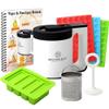 Roman Ventures Infusion Buds 2-In-1 Decarboxylator & Oil & Butter Maker Machine -Compact Design Includes Herbal Recipe Book & All Accessories view 1