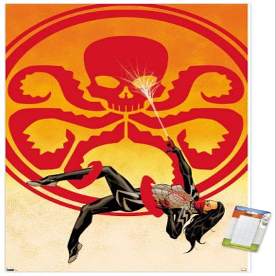 Trends International Marvel Comics Silk - Silk #2 Wall Poster, 34L x 22.4W, Premium Poster & Mount Bundle