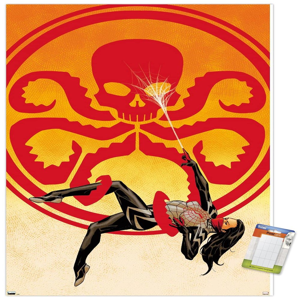Trends International Marvel Comics Silk - Silk #2 Wall Poster, 34L x 22.4W, Premium Poster & Mount Bundle