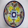 10" ROUND TALAVERA SINK, vessel mexican bathroom sink handmade folk art ceramic view 1