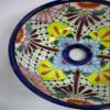 10" ROUND TALAVERA SINK, vessel mexican bathroom sink handmade folk art ceramic view 2