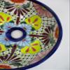 10" ROUND TALAVERA SINK, vessel mexican bathroom sink handmade folk art ceramic view 3