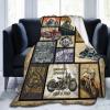 Motorcycle Gifts for Men and Women Throw Blanket for Couch Sofa Bed Plush Throw Fleece Blanket Soft Cozy Bedding for Kids and Adults Bedroom 50x40 Inch view 1