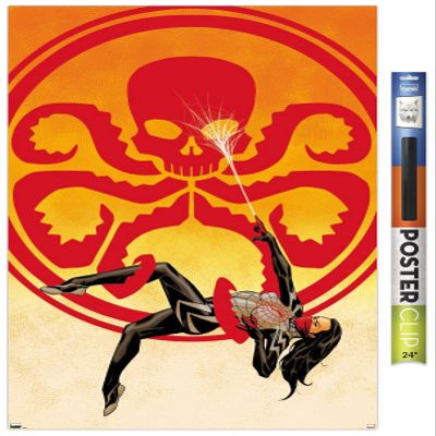 Trends International Marvel Comics Silk - Silk #2 Wall Poster, 34L x 22.4W, Premium Poster & Clip Bundle
