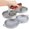 YRHH Hamburger Press, Hamburger Steak Press with Double Mold, 12cm view 1