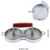 YRHH Hamburger Press, Hamburger Steak Press with Double Mold, 12cm view 4