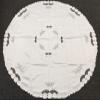 72x72 Round Embroidered Handmade Rose Bud Embroidery Tablecloth view 1