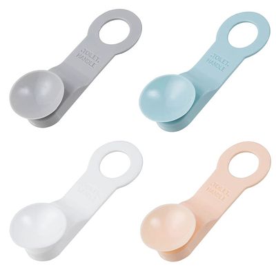 Cabilock Portable Toilet Toilet Handle 4Pcs Toilet Lid Lifters Avoid Touching Toilet Seat Handle Seat Cover Lifter Portable Handle Bathroom Seat Accessories Portable Toilet Toilet Handle