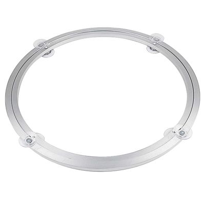 12mm Tempered Glass Turntable Base, OD:50.6ID44.3CMtable Lazy Susan Turntable Bearing Aluminum Alloy Round Table Tray Universal Turntable