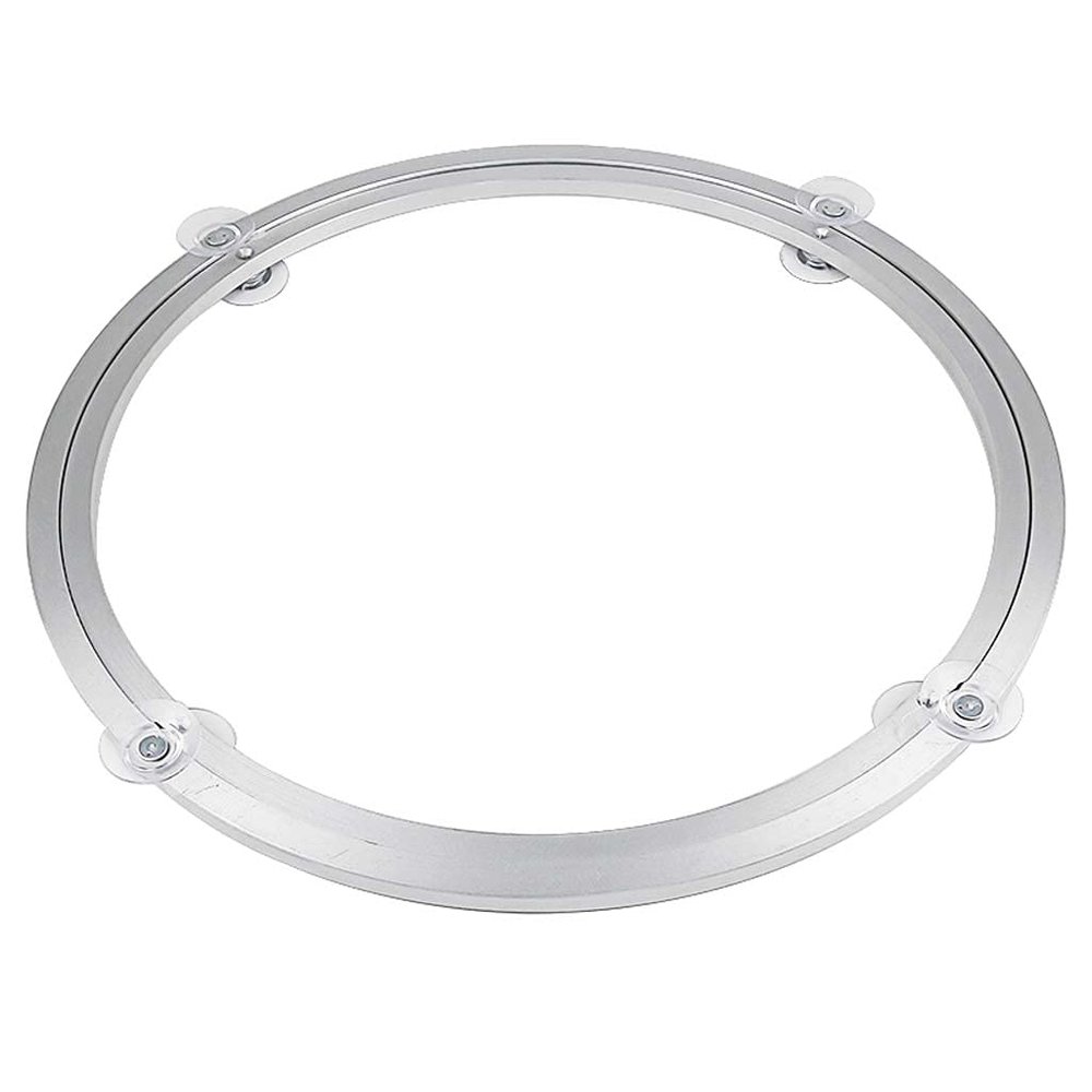 12mm Tempered Glass Turntable Base, OD:50.6ID44.3CMtable Lazy Susan Turntable Bearing Aluminum Alloy Round Table Tray Universal Turntable