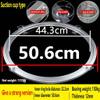 12mm Tempered Glass Turntable Base, OD:50.6ID44.3CMtable Lazy Susan Turntable Bearing Aluminum Alloy Round Table Tray Universal Turntable view 2