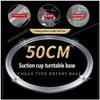 12mm Tempered Glass Turntable Base, OD:50.6ID44.3CMtable Lazy Susan Turntable Bearing Aluminum Alloy Round Table Tray Universal Turntable view 3