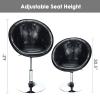 WATERJOY Swivel Vanity Chair with Back, Modern Height Adjustable Makeup Chair with Chrome Frame for Lounge Pub Bar view 3