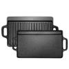 1-Piece 13 Inch Cast Iron Griddle Plate | Reversible Pre-Seasoned Cast Iron Grill Pan for Gas Stovetop | Pre-Coated With Oil | Double Sided Used on Open Fire & in Oven view 1