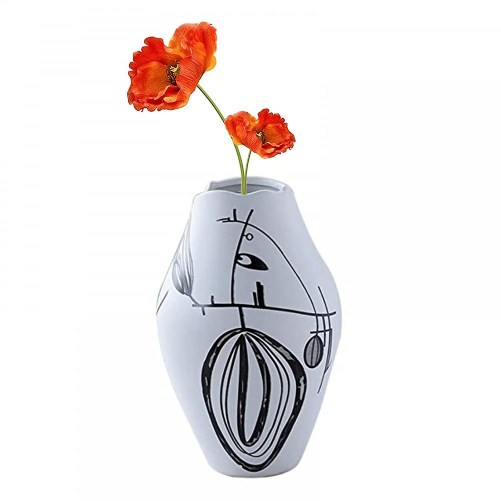 YRHH Large Ceramic Vase with Matte Texture Modern Design Floor Standing Vase for Home Floral Arrangements Coffee Chop Bedroom Table Party Wedding-Style A