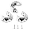 Yinpecly 6pcs Closet Pole Sockets, Zinc Alloy Closet Rod End Supports Shower Curtain Rod Pole Flange Rod Holder, Fit for Pipe Diameter 32mm(1.26 Inches) view 1