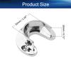 Yinpecly 6pcs Closet Pole Sockets, Zinc Alloy Closet Rod End Supports Shower Curtain Rod Pole Flange Rod Holder, Fit for Pipe Diameter 32mm(1.26 Inches) view 2