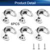 Yinpecly 6pcs Closet Pole Sockets, Zinc Alloy Closet Rod End Supports Shower Curtain Rod Pole Flange Rod Holder, Fit for Pipe Diameter 32mm(1.26 Inches) view 4