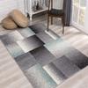HomeRoots Grey 100% Twisted Polyester 4' x 6 Gray Modern Geometric Area Rug view 3
