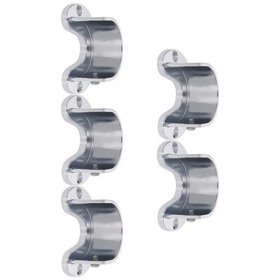 Yinpecly 6pcs Closet Pole Sockets, Zinc Alloy Closet Rod End Supports Shower Curtain Rod Pole Flange Rod Holder, Fit for Pipe Diameter 38mm(1.5 Inches)