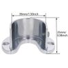 Yinpecly 6pcs Closet Pole Sockets, Zinc Alloy Closet Rod End Supports Shower Curtain Rod Pole Flange Rod Holder, Fit for Pipe Diameter 38mm(1.5 Inches) view 3