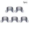 Yinpecly 6pcs Closet Pole Sockets, Zinc Alloy Closet Rod End Supports Shower Curtain Rod Pole Flange Rod Holder, Fit for Pipe Diameter 38mm(1.5 Inches) view 4