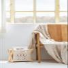 Mkono Macrame Magazine Rack Boho Storage Holder Standing Basket for Books, Newspapers, Swaddle Blanket, Dorm Essentials, Living Room, Bathroom, Office, Nursery, Home Decor, Medium Size, 14L x 10W view 3