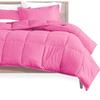 Tanya Linen 3 Piece Queen Comforter Set (RV Over Size/Pink) with 2 Pillowcases - Down Alternative Comforters for Bed - Luxurious Solid Cotton 800Tc - Soft and Comfortable - 300GSM view 2