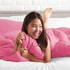 Tanya Linen 3 Piece Queen Comforter Set (RV Over Size/Pink) with 2 Pillowcases - Down Alternative Comforters for Bed - Luxurious Solid Cotton 800Tc - Soft and Comfortable - 300GSM view 3