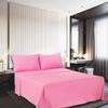 Tanya Linen 3 Piece Queen Comforter Set (RV Over Size/Pink) with 2 Pillowcases - Down Alternative Comforters for Bed - Luxurious Solid Cotton 800Tc - Soft and Comfortable - 300GSM view 4