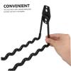 2pcs Garage Hook Iron Wavy Hook Iron Heavy Duty Hook Garden Hook Non-slip Hook Storage Wavy Hook Non-slip Storage Hook Metal Shelf Hook Garage Wavy Hook Basement Iron Hook view 3