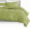 Tanya Linen 3 Piece Queen Comforter Set (King/Sage) with 2 Pillowcases - Down Alternative Comforters for Bed - Luxurious Solid Cotton 800Tc - Soft and Comfortable - 300GSM view 2