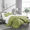 Tanya Linen 3 Piece Queen Comforter Set (King/Sage) with 2 Pillowcases - Down Alternative Comforters for Bed - Luxurious Solid Cotton 800Tc - Soft and Comfortable - 300GSM view 4