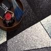 HomeRoots Grey Blue 100% Twisted Polyester 4 x 6 Gray and Blue Prism Pattern Area Rug view 4