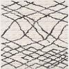 HomeRoots White Grey 100% Twisted Polyester 4 x 6 Gray and Black Modern Abstract Area Rug view 3
